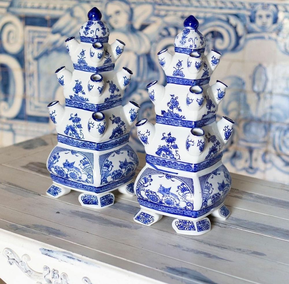 Vases - Vase en porcelaine - Porte-tulipes - ISHELA EUROPA LDA