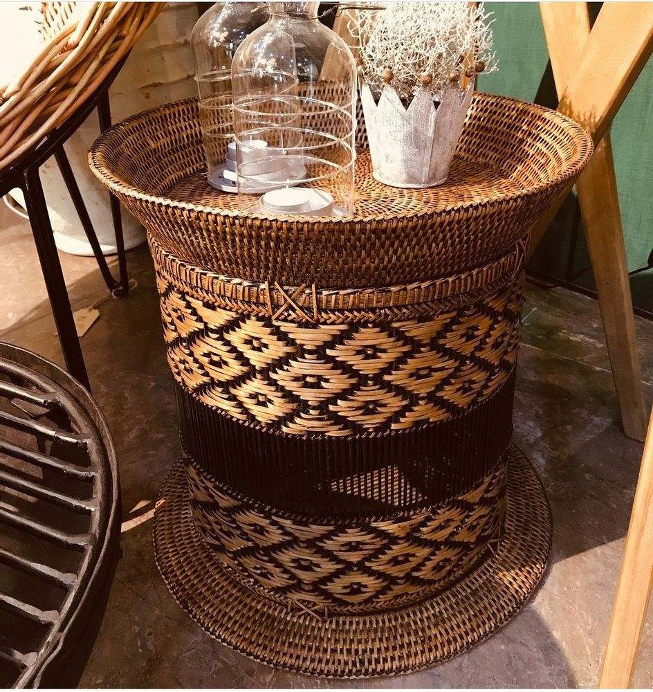 Coffee tables - RATTAN BUTLER SUPPORT TABLE - ISHELA EUROPA LDA