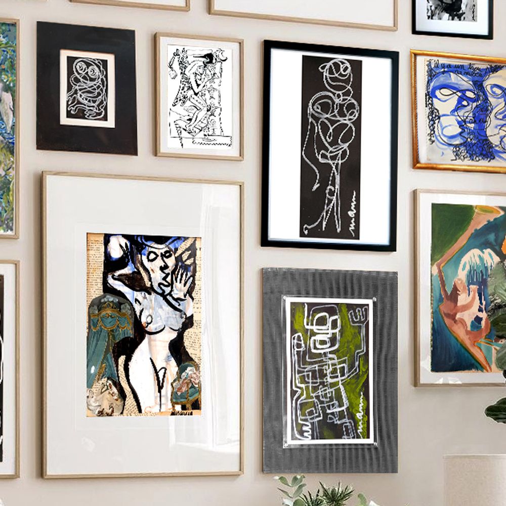 Tableaux - "La Bestiole" Oeuvre originale Line Art - L'ATELIER D'ANGES HEUREUX