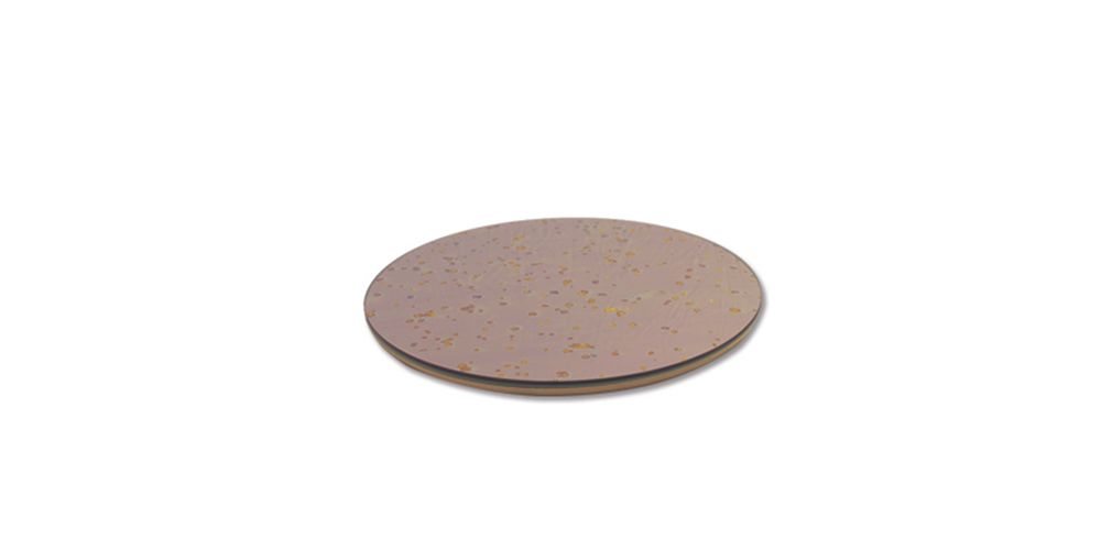 Formal plates - MIRRORED ROUND SERVICE PLATE - ANTIQUE MIRROR