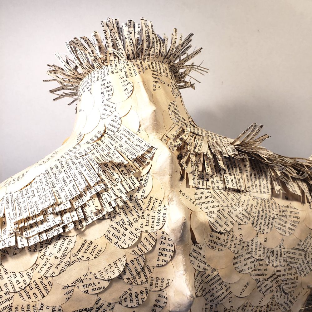 Pièces uniques - Dorsale - Sculpture papier - LAURENCE LEHEL