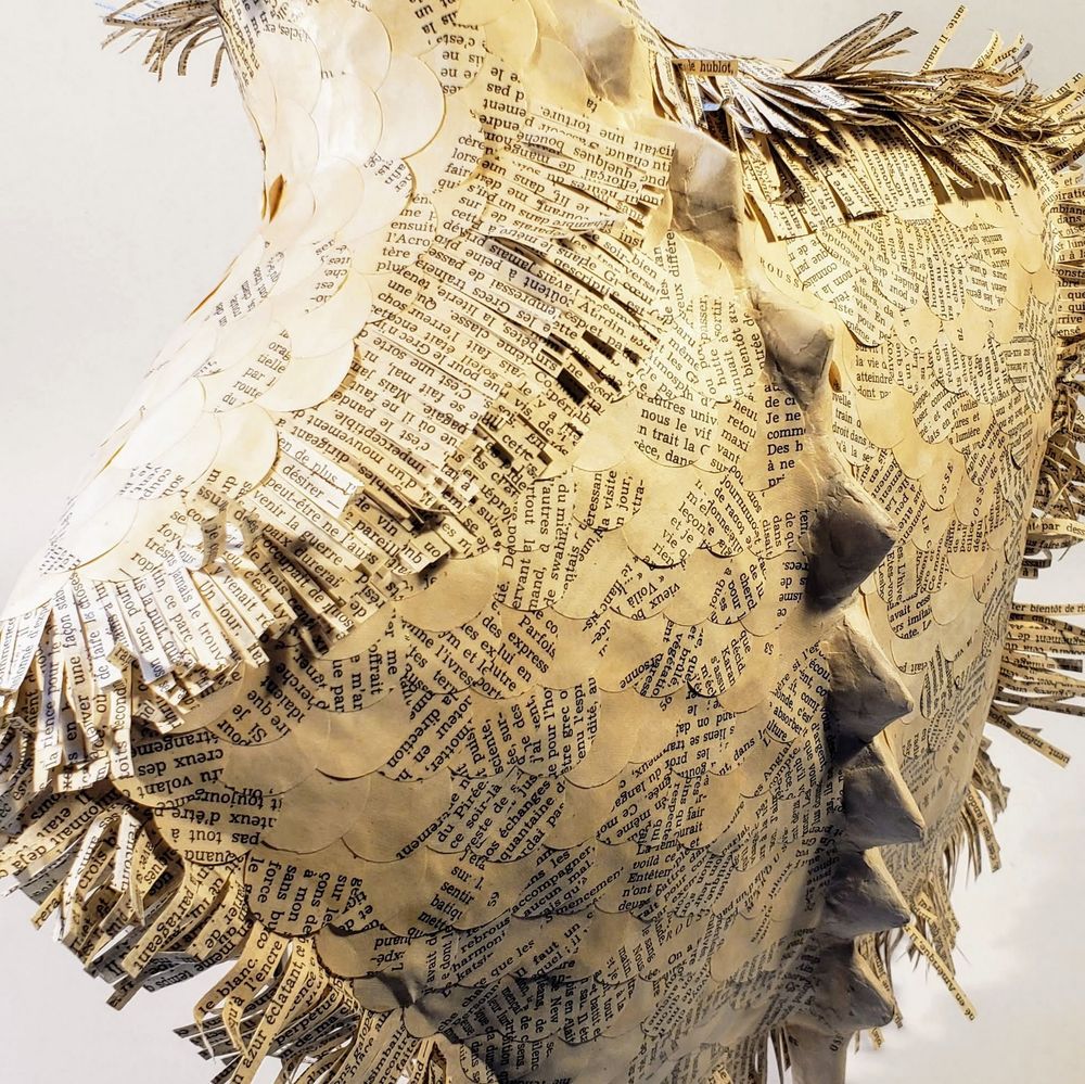 Pièces uniques - Dorsale - Sculpture papier - LAURENCE LEHEL