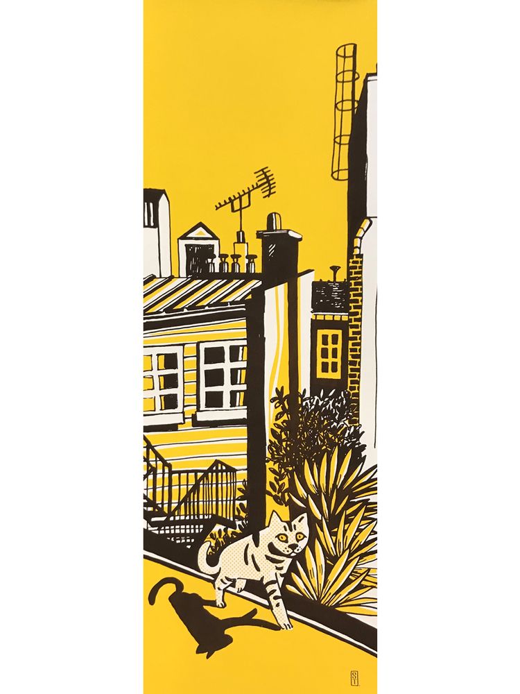 Other wall decoration - Roof Cat Poster - ST