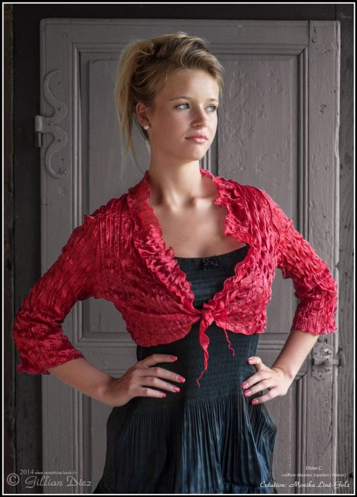 Apparel - Evening wear pleated bolero - LINÉ-GÖLZ