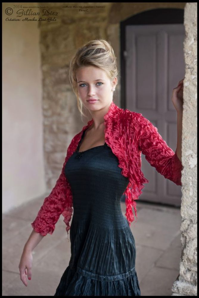 Apparel - Evening wear pleated bolero - LINÉ-GÖLZ