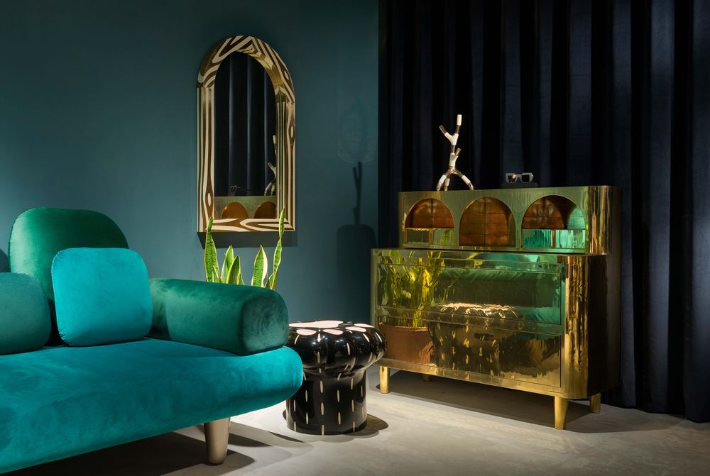 Tabourets - Tabouret patte - SCARLET SPLENDOUR