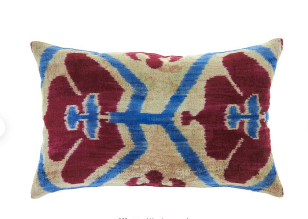Coussins - COUSSIN IKAT (velour/soie COTON) - NADIA DAFRI PARIS