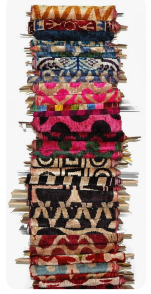 Coussins - COUSSIN IKAT (velour/soie COTON) - NADIA DAFRI PARIS