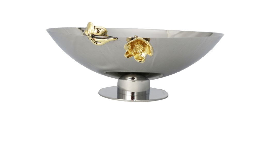 Plats et saladiers - Coupe à fruit Flor - ORFÈVRERIE ROYALE