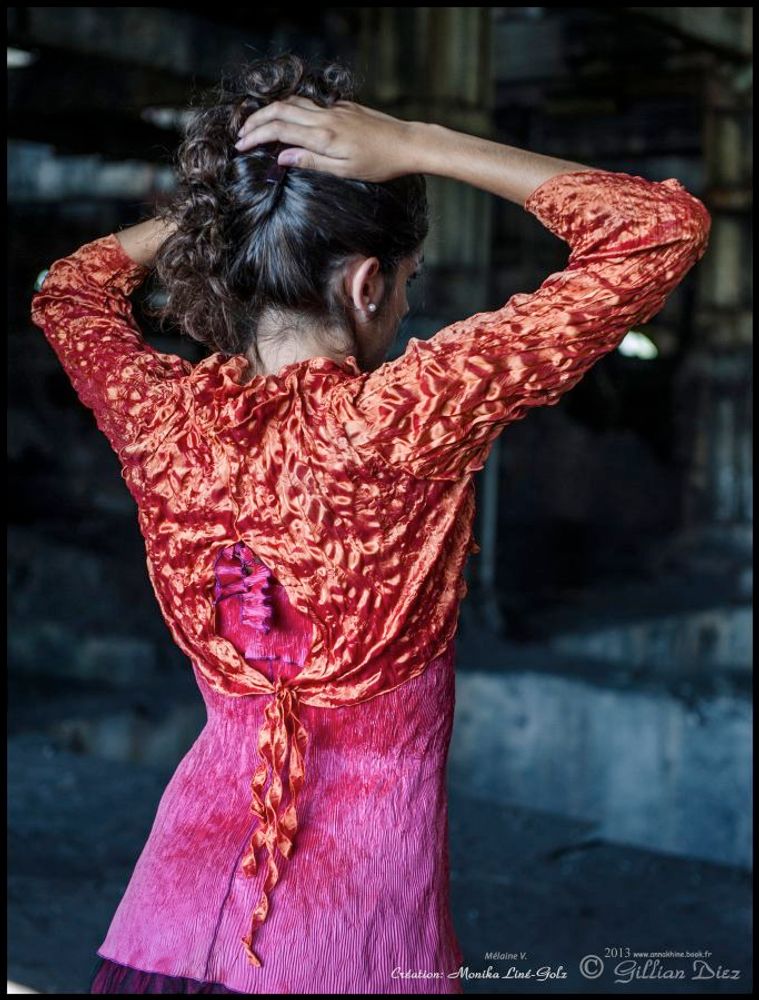 Apparel - Evening wear pleated bolero - LINÉ-GÖLZ
