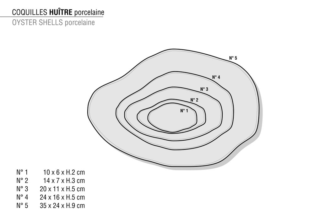 Assiettes de réception - HUÎTRE BLANCHE - MALIFANCE