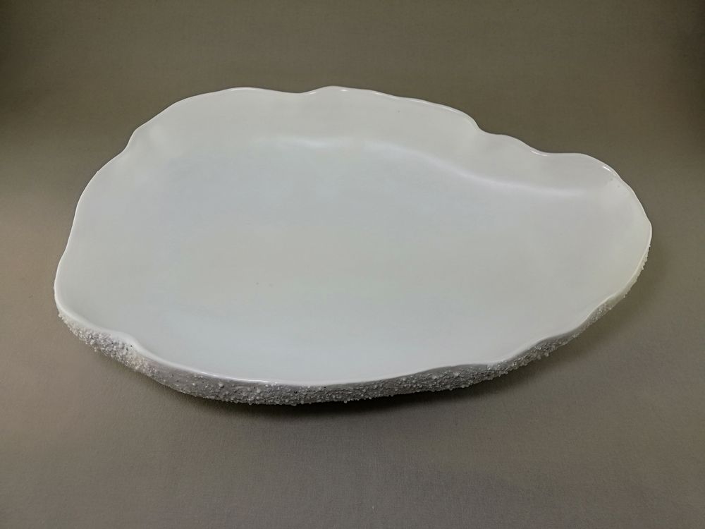 Assiettes de réception - HUÎTRE BLANCHE - MALIFANCE