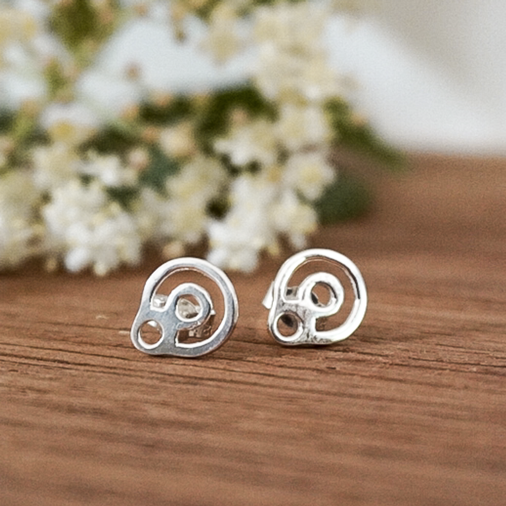 Bijoux - Boucles d'oreilles BeYou Energy Symbol en argent - BEYOU BY BEYOUBEUNITED