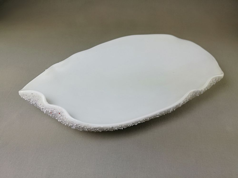 Assiettes de réception - HUÎTRE BLANCHE - MALIFANCE