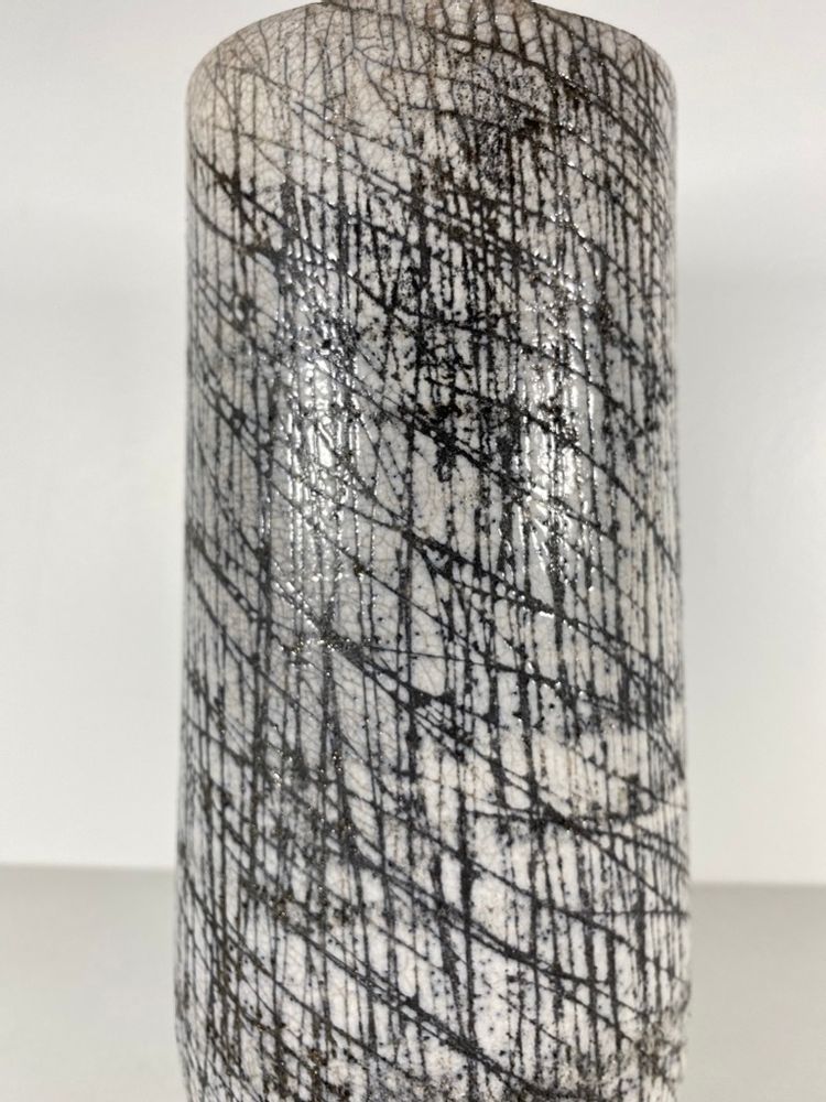 Céramique - Vase céramique Raku graphique - Griffes - BARBARA BILLOUD