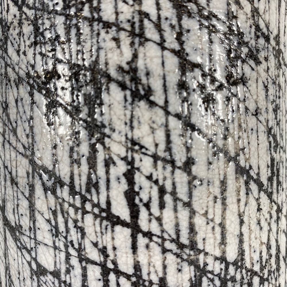 Céramique - Vase céramique Raku graphique - Griffes - BARBARA BILLOUD
