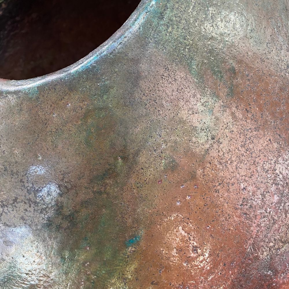 Céramique - Vase céramique Raku cuivré "Naos" - BARBARA BILLOUD