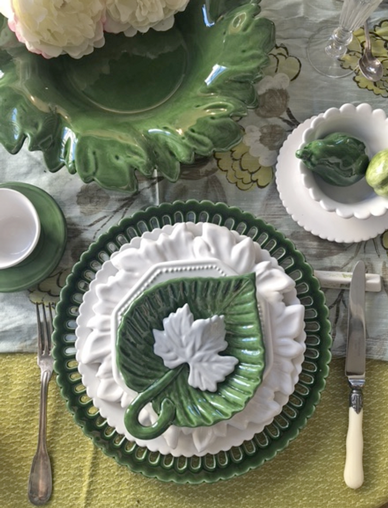 Objets de décoration - Assiettes Feuille - BOURG-JOLY MALICORNE