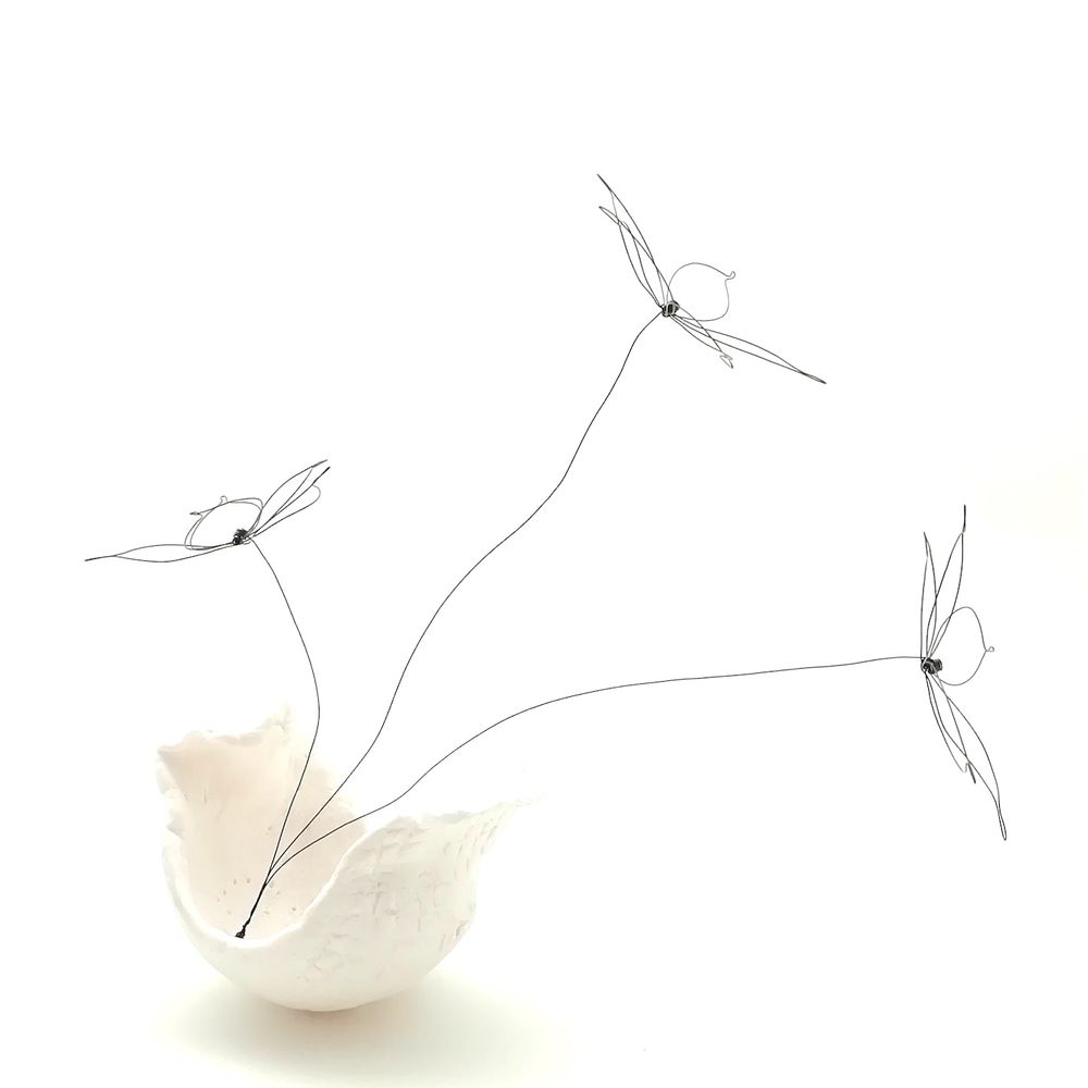 Decorative objects - Flower on porcelain - ALINE CAMPANA