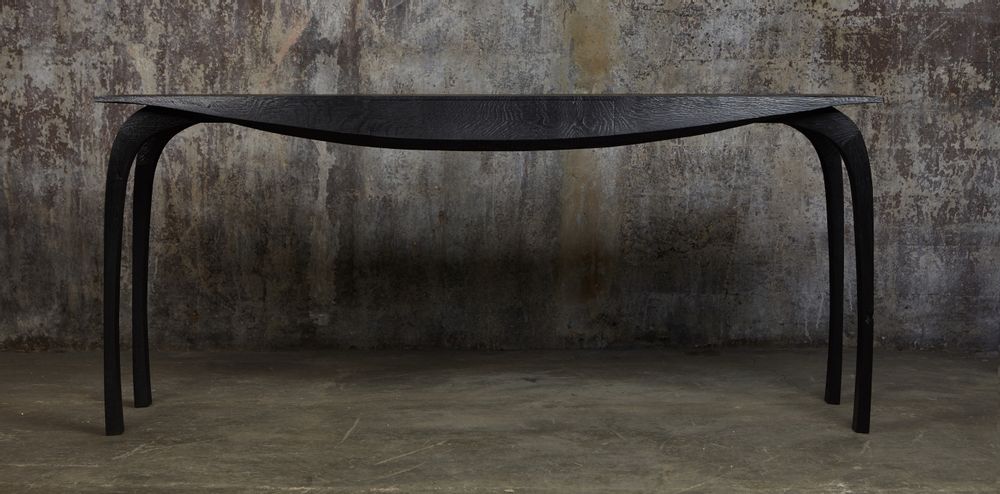 Desks - Writing Desk. Flame scorched oak - JONATHAN FIELD