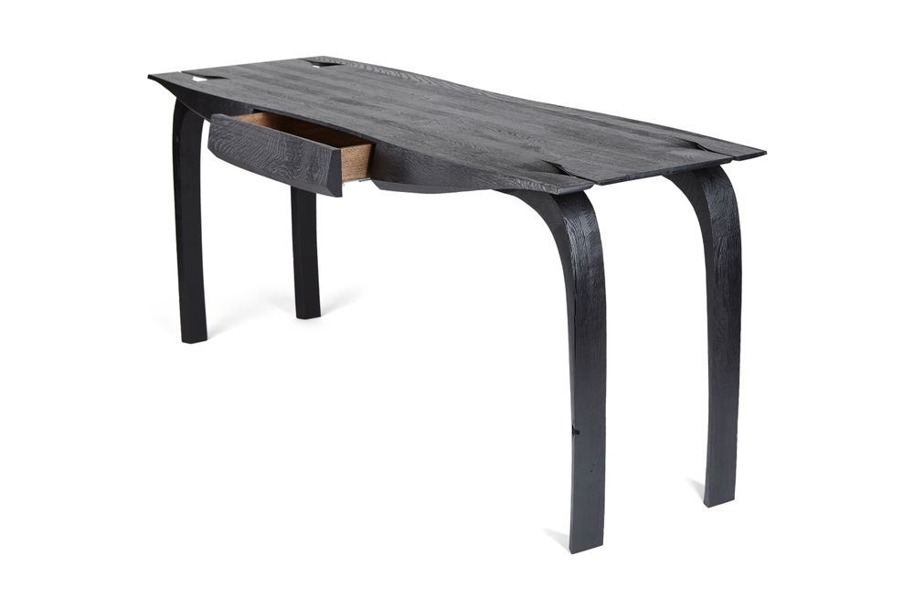 Desks - Writing Desk. Flame scorched oak - JONATHAN FIELD