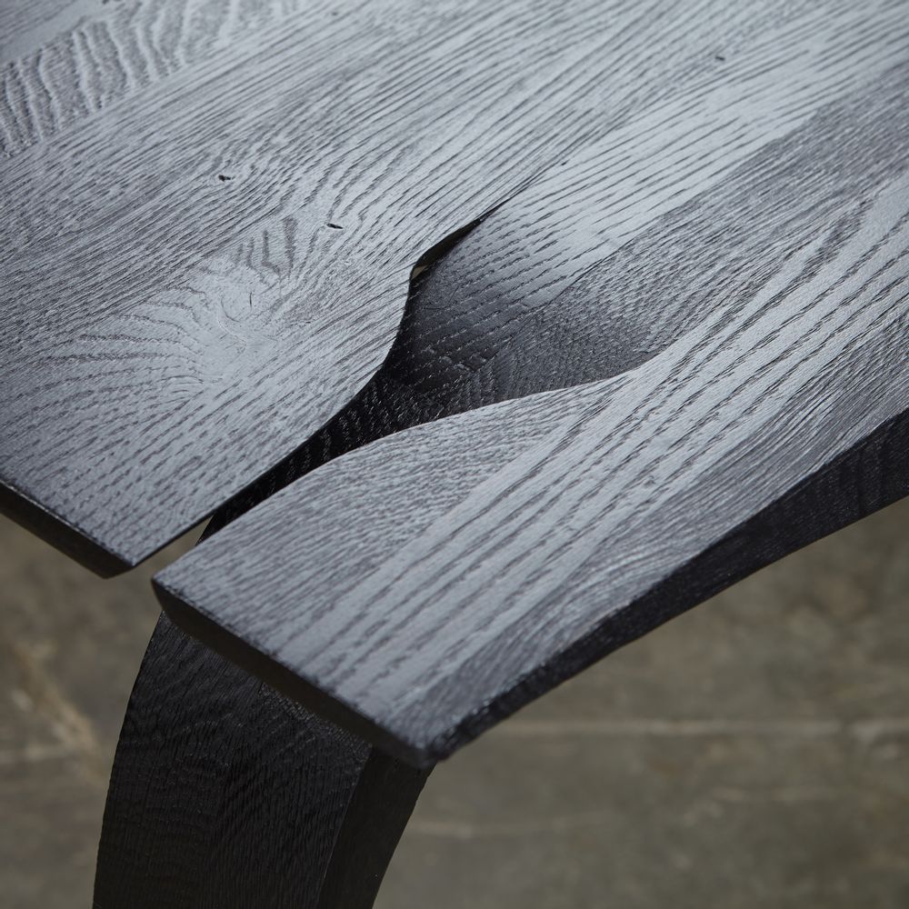 Desks - Writing Desk. Flame scorched oak - JONATHAN FIELD