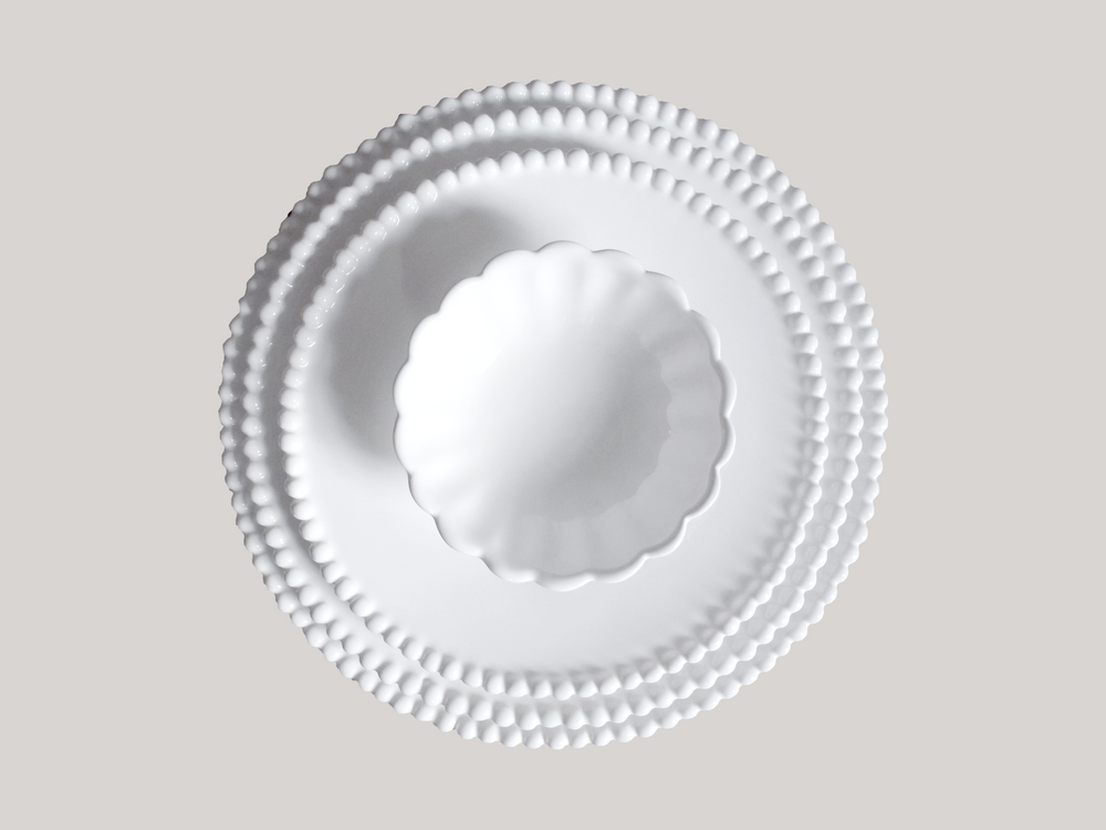 Assiettes de réception - Assiette Perles - BOURG-JOLY MALICORNE