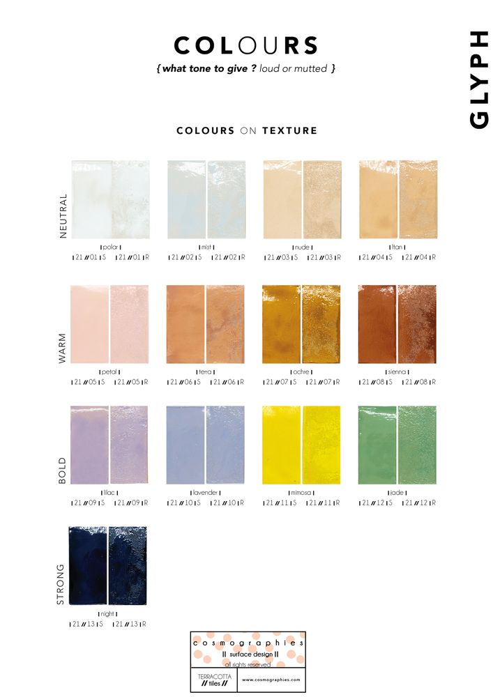 Indoor floor coverings - GRAIN - terracotta tiles - cladding, tile - COSMOGRAPHIES