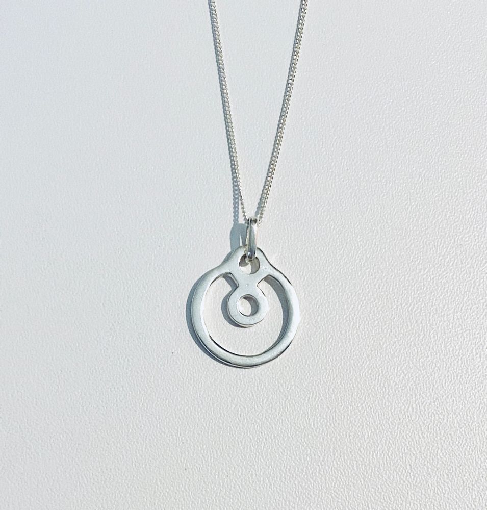 Jewelry - BeYou Energy Symbol: Sterling Silver S Pendant - BEYOU BY BEYOUBEUNITED