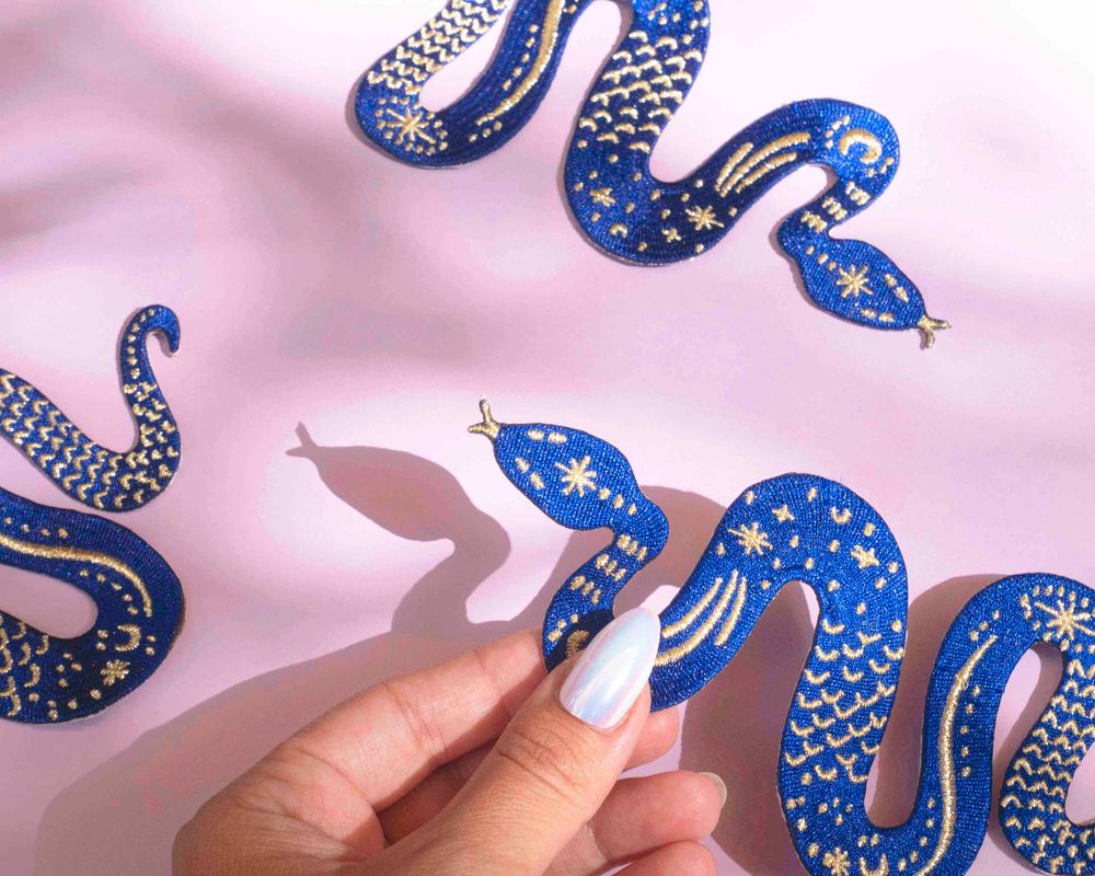Prêt-à-porter - Patch thermocollant serpent XL - MALICIEUSE