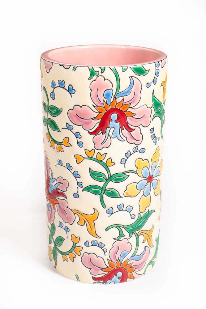 Vases - Primadonna Cornet Vase - MANUFACTURE DES EMAUX DE LONGWY 1798