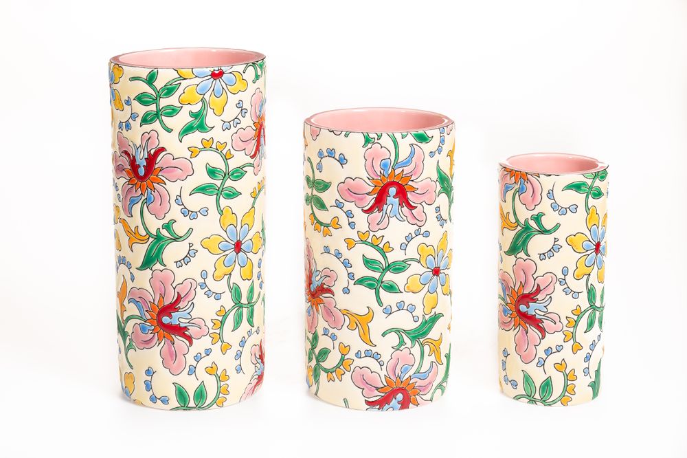 Vases - Primadonna Cornet Vase - MANUFACTURE DES EMAUX DE LONGWY 1798