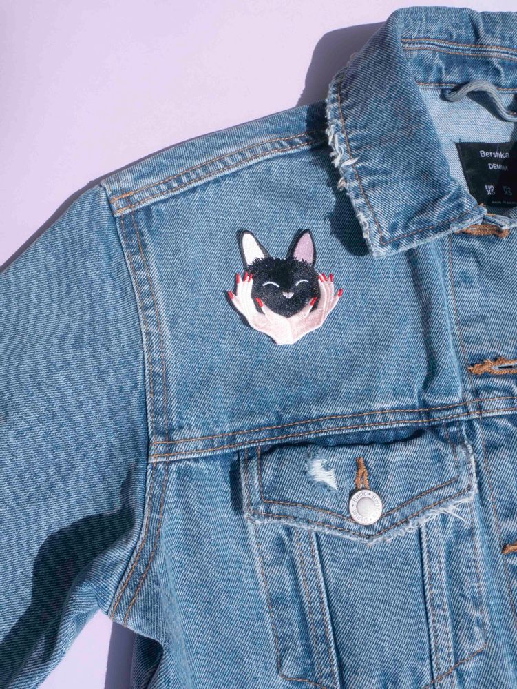 Jewelry - Iron-on embroidery cuddly cat - MALICIEUSE