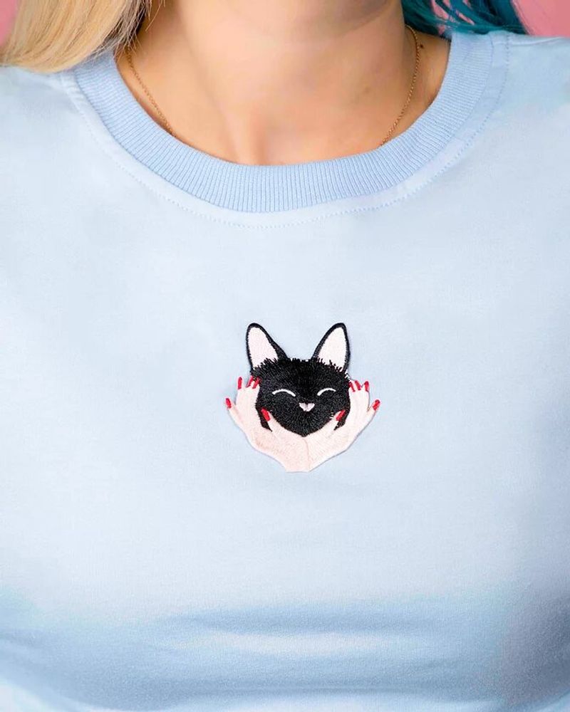 Jewelry - Iron-on embroidery cuddly cat - MALICIEUSE