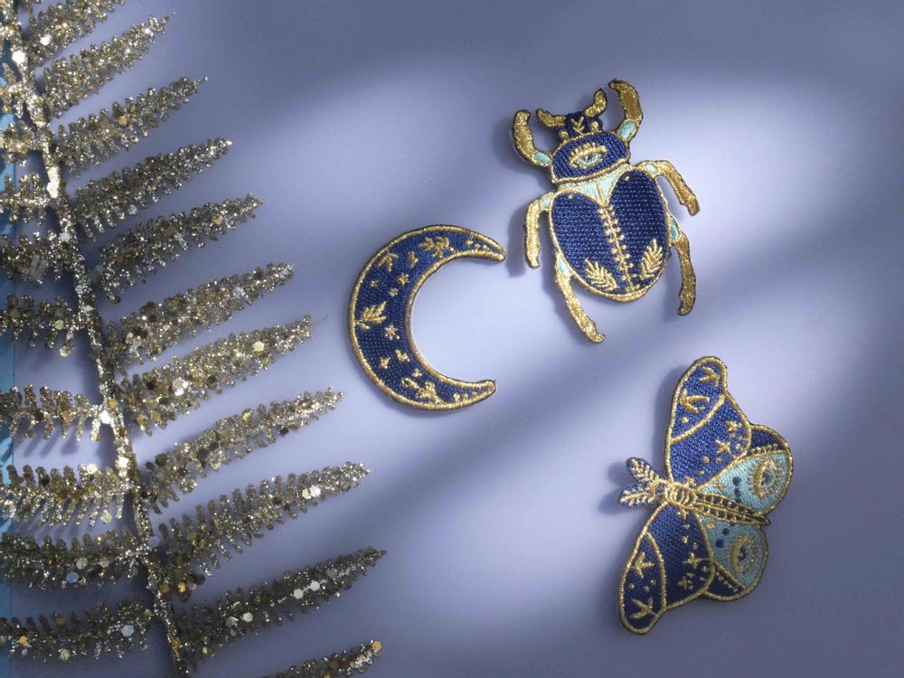 Cadeaux - Ecusson thermocollant lune - MALICIEUSE