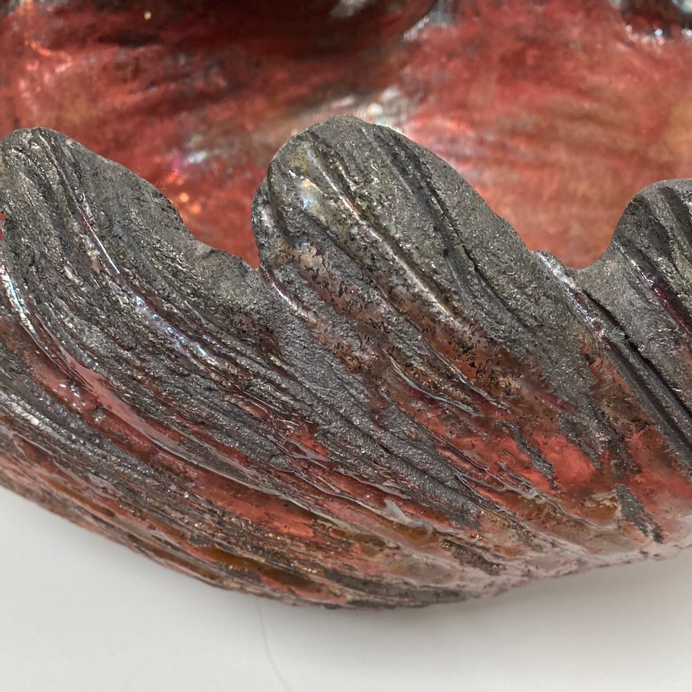 Céramique - Coupe céramique Raku "Magma" - BARBARA BILLOUD