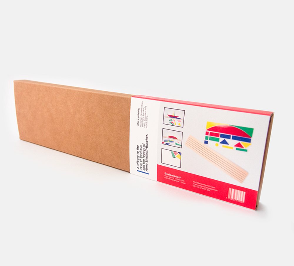 Design objects - Shapes of Bauhaus - Creative 3D Art Diorama Toy of Wood & Acrylic - BEAMALEVICH