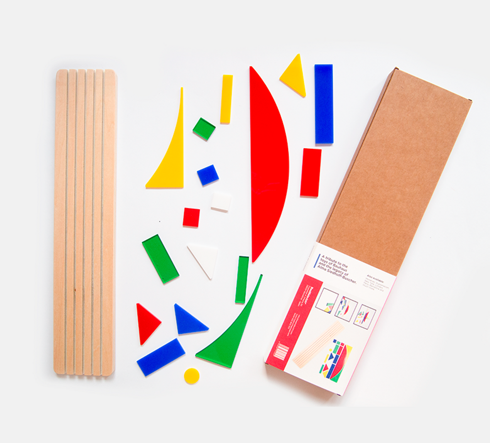 Design objects - Shapes of Bauhaus - Creative 3D Art Diorama Toy of Wood & Acrylic - BEAMALEVICH