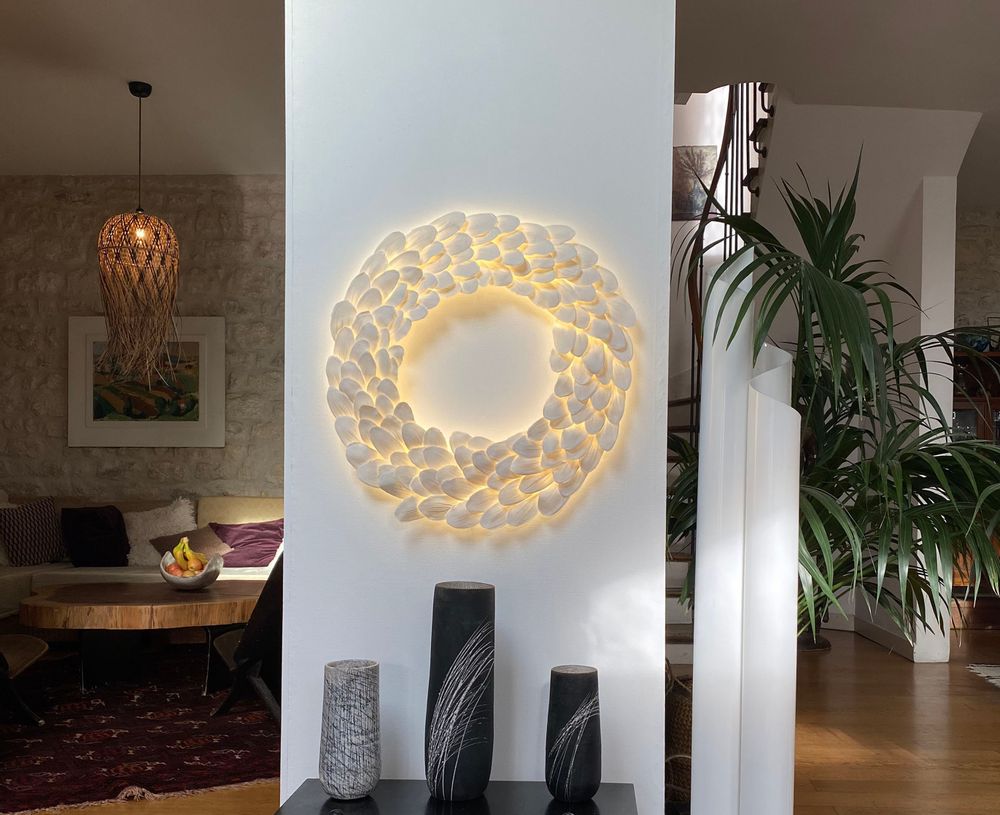 Céramique - Mezza Luce "Lorena" Luminaire en porcelaine - BARBARA BILLOUD