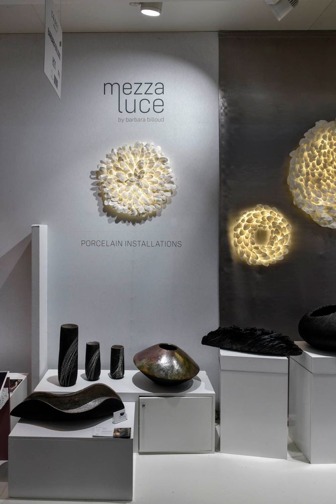 Céramique - Eclairage Mezza Luce « Mya » - Porcelaine - BARBARA BILLOUD