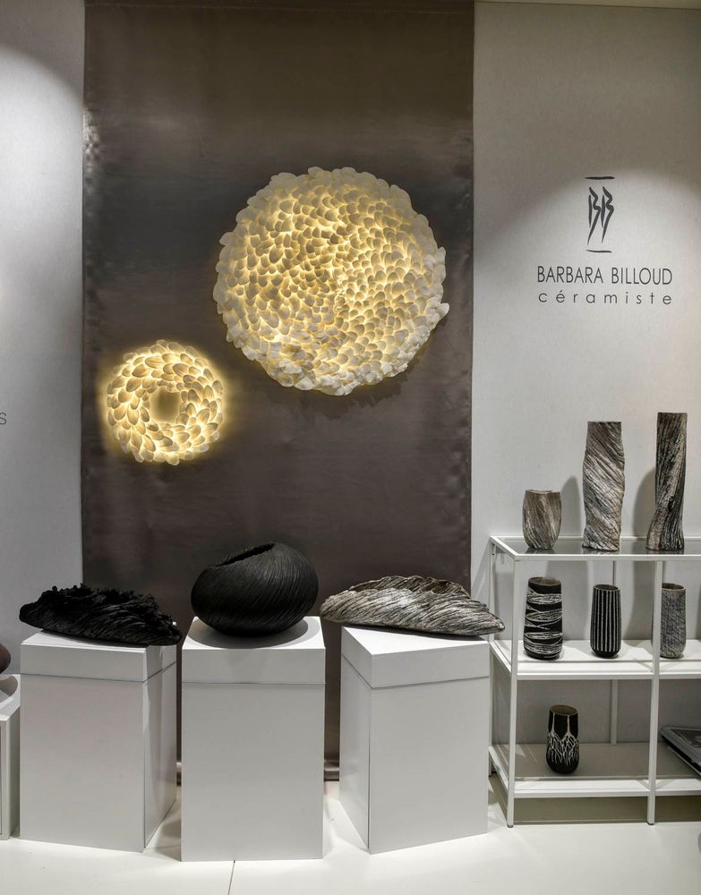 Céramique - Mezza Luce "Maïssa" - Luminaire en porcelaine - BARBARA BILLOUD