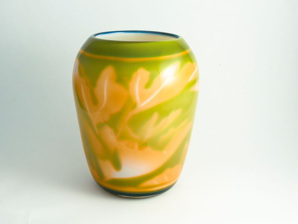 Art glass - VASE GRAAL Decoration Patrick - ERIC LINDGREN