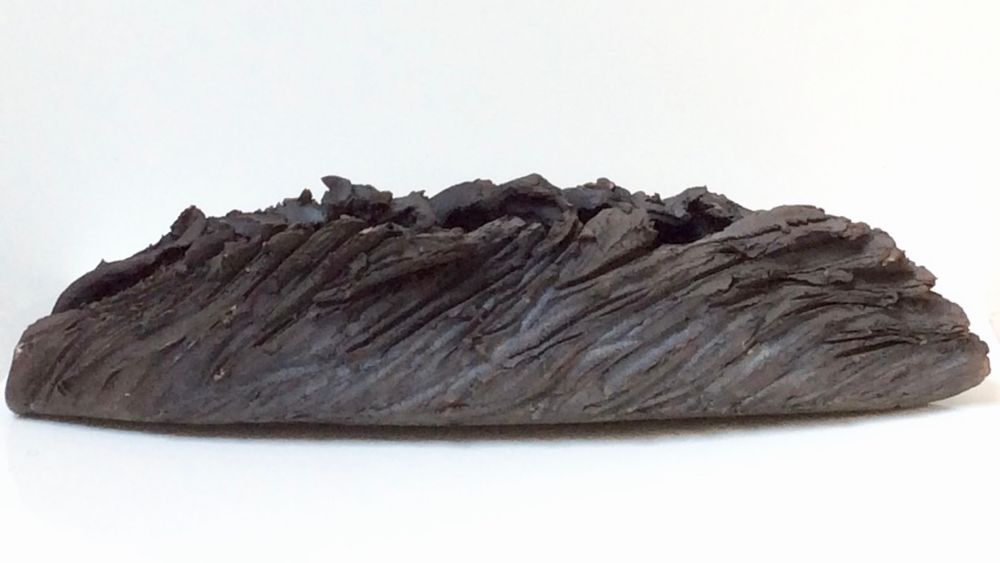 Ceramic - Black Raku Ceramic Sheet “Black Magic” - BARBARA BILLOUD