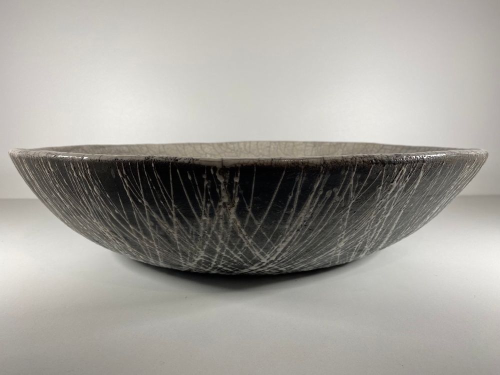 Céramique - Coupe céramique Raku "Movimento" - BARBARA BILLOUD