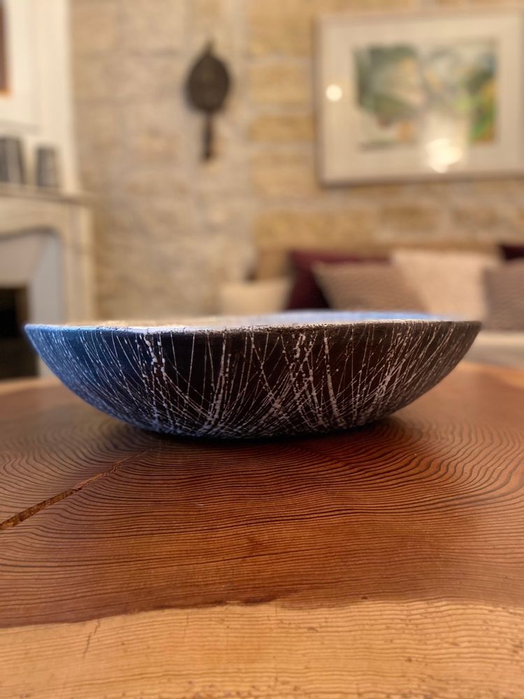 Céramique - Coupe céramique Raku "Movimento" - BARBARA BILLOUD