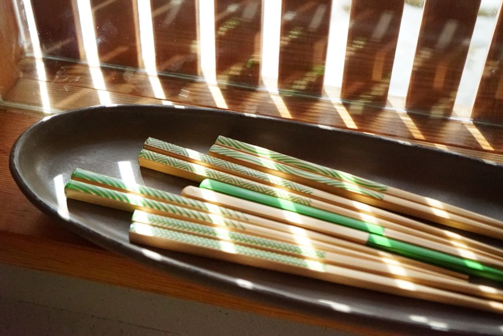 Gifts - OEDO -GREEN- CHOPSTICKS - STYLE OF JAPAN