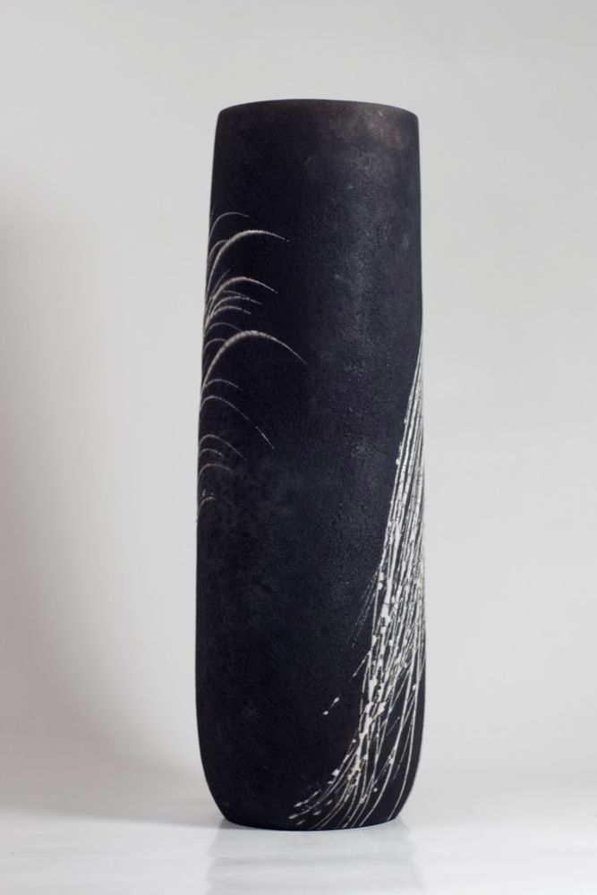 Céramique - Vase céramique Raku "Graminée" - BARBARA BILLOUD