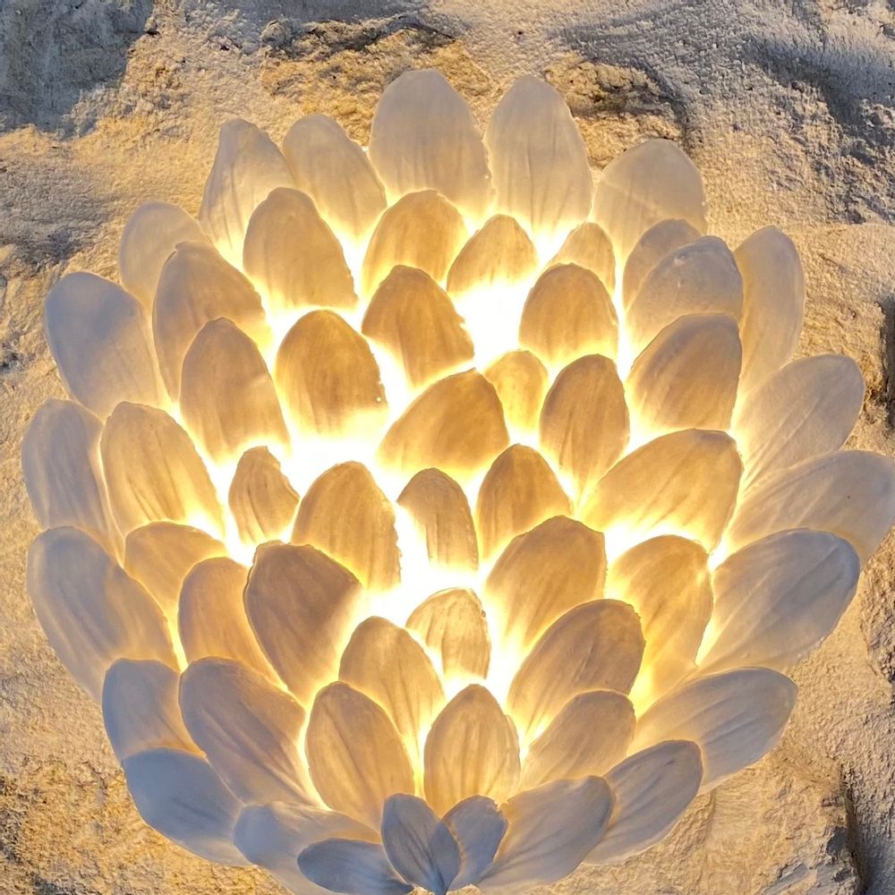 Ceramic - Mezza Luce porcelain luminaire “Fiori” - BARBARA BILLOUD