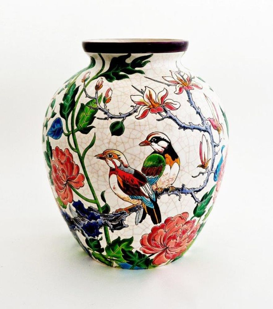 Ceramic - Dany Vase “Quietude” - MANUFACTURE DES EMAUX DE LONGWY 1798