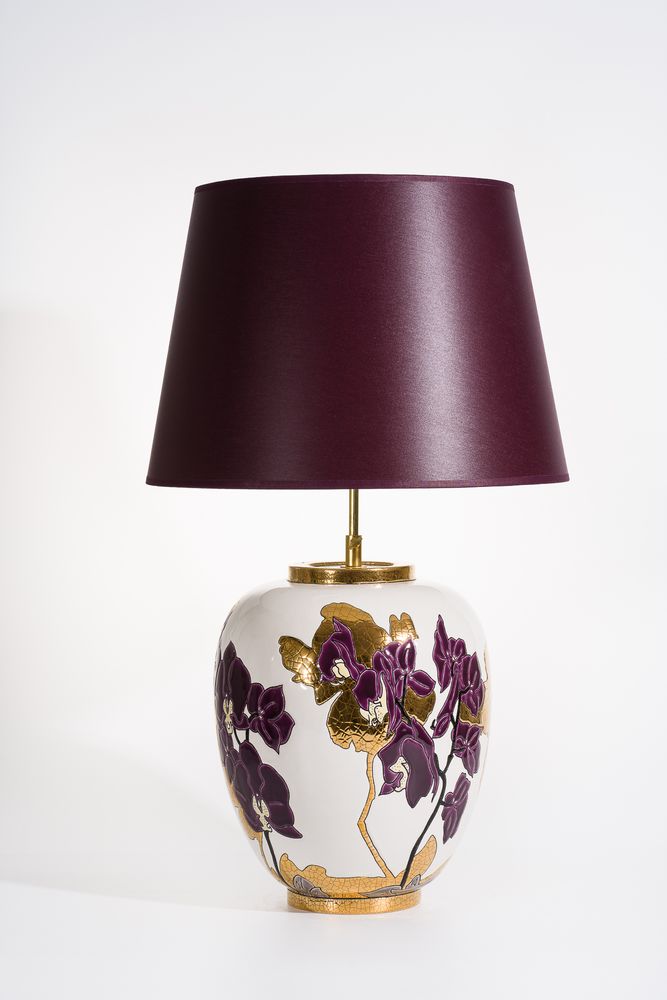 Objets de décoration - LAMPE NÉO PM - A L'OMBRE DES FLEURS / Nicolas BLANDIN - MANUFACTURE DES EMAUX DE LONGWY 1798